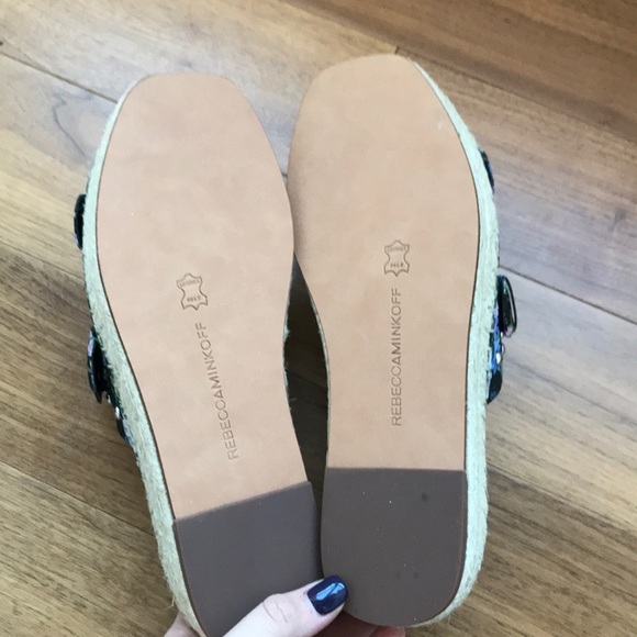 💕x2HP💕Rebecca Minkoff platform Espadrille floral print sandals - Picture 8 of 8